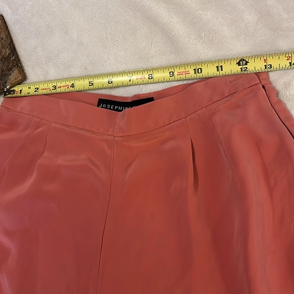 Josephine Chaus Silk Pleated Coral Pink Dress Pants Sz 6 - Picture 5 of 9